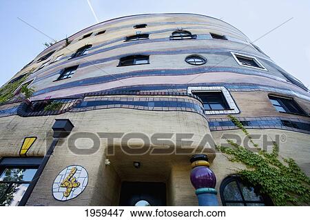 Waldspirale, A Residential Building Complex In Darmstadt, Germany View Large Photo Image Stock Photo - Waldspirale, A Residential Building Complex In Darmstadt, Germany. Fotosearch