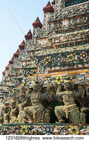 Wat Arun Buddhist Temple; Bangkok, Thailand View Large Photo Image Stock Photograph - Wat Arun Buddhist Temple; Bangkok, Thailand. Fotosearch