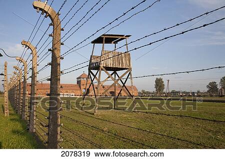 Watchtower Along The 'selektionsrampe', The Platform Where People Where Selected To Die In The Gas Chambers Immediately Or To Work To Death At The Auschwitz-Birkenau Concentration Camp, Auschwitz-Birkenau Concentration Camp, Oswiecim, Malopolska, Poland View Large Photo Image Stock Photo - Watchtower Along The 'selektionsrampe', The Platform Where People Where Selected To Die In The Gas Chambers Immediately Or To Work To Death At The Auschwitz-Birkenau Concentration Camp, Auschwitz-Birkenau Concentration Camp, Oswiecim, Malopolska, Poland. Fotosearch