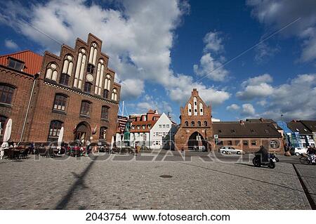 Picture - Water Gate From The Second Half Of The 15Th Century, Wismar, Germany. Fotosearch