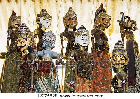 Wayang golek puppets on display at Saptohoedojo Art Gallery, Yogyakarta, Java Island, Indonesia View Large Photo Image Stock Photo - Wayang golek puppets on display at Saptohoedojo Art Gallery, Yogyakarta, Java Island, Indonesia. Fotosearch