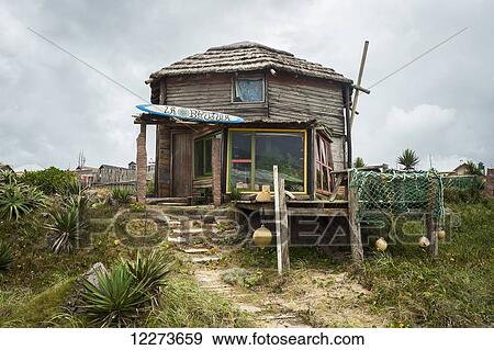 Weathered wooden house off the beach; Punta del Diablo, Uruguay View Large Photo Image Stock Photo - Weathered wooden house off the beach; Punta del Diablo, Uruguay. Fotosearch