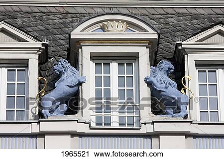 Stock Image - Windows On A Building By The Hauptmarkt (Main Market) Square, Trier, Rhineland-Palatinate, Germany. Fotosearch