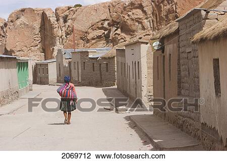 Woman, Villa Del Mar, Potosi Department, Bolivia View Large Photo Image Stock Image - Woman, Villa Del Mar, Potosi Department, Bolivia. Fotosearch
