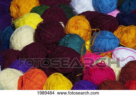 Picture - Yarns, San Juan Chamula, Chiapas, Mexico. Fotosearch
