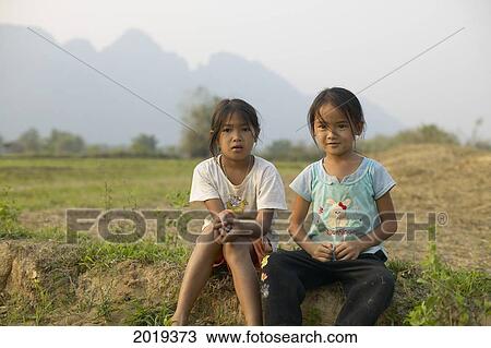 Young Girls, Laos View Large Photo Image Stock Image - Young Girls, Laos. Fotosearch