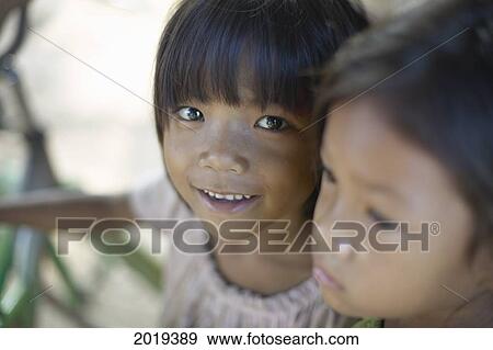 Young Girls, Laos View Large Photo Image Stock Photo - Young Girls, Laos. Fotosearch