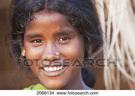 Picture - Young Woman, Rajgir, Bihar, India. Fotosearch