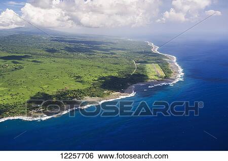 Aerial view of the coastline of Tanna Island; Vanuatu View Large Photo Image Stock Photograph - Aerial view of the coastline of Tanna Island; Vanuatu. Fotosearch