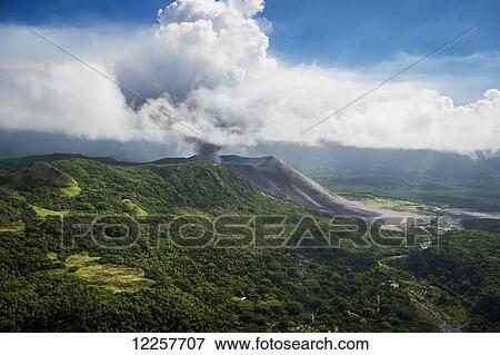 Aerial view of Yasure Volcano; Tanna Island, Vanuatu View Large Photo Image Stock Photo - Aerial view of Yasure Volcano; Tanna Island, Vanuatu. Fotosearch