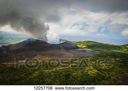 Aerial view of Yasure Volcano; Tanna Island, Vanuatu View Large Photo Image Stock Photo - Aerial view of Yasure Volcano; Tanna Island, Vanuatu. Fotosearch