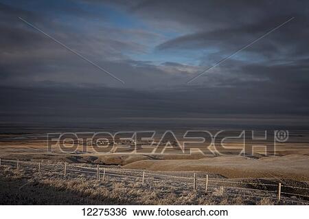 Arid landscape under stormy skies; Regina, Saskatchewan, Canada View Large Photo Image Stock Photograph - Arid landscape under stormy skies; Regina, Saskatchewan, Canada. Fotosearch