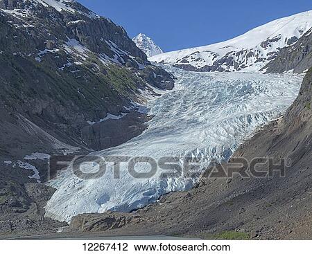 Stock Image - Bear glacier, near Stewart Glacier; British Columbia, Canada. Fotosearch