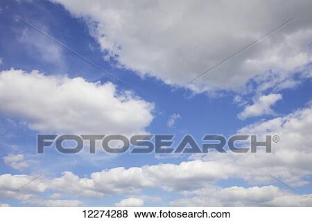 Blue sky with clouds; Caledon, Ontario, Canada View Large Photo Image Stock Photo - Blue sky with clouds; Caledon, Ontario, Canada. Fotosearch