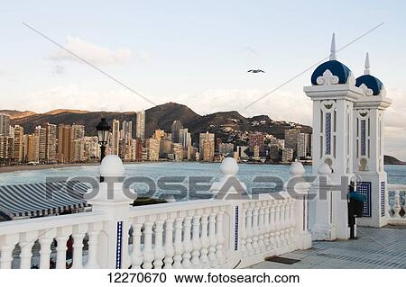 Buildings along the coastline; Benidorm, Spain View Large Photo Image Stock Image - Buildings along the coastline; Benidorm, Spain. Fotosearch