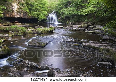 Cauldron Falls at West Burton; Wensleydale, North Yorkshire, England View Large Photo Image Picture - Cauldron Falls at West Burton; Wensleydale, North Yorkshire, England. Fotosearch
