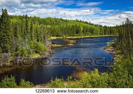 Stock Image - Copper River Valley; Alaska, United States of America. Fotosearch