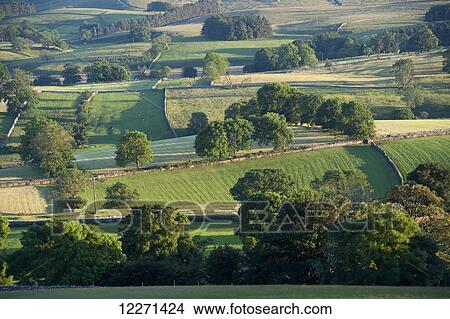 Farmland around Ravenstonedale in the Eden Valley; Cumbria, England View Large Photo Image Picture - Farmland around Ravenstonedale in the Eden Valley; Cumbria, England. Fotosearch