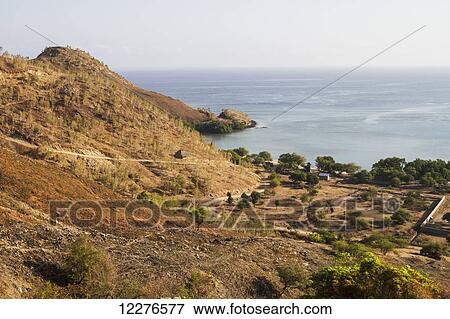 Stock Photo - Isthmus near Metinaro; Dili District, East Timor. Fotosearch