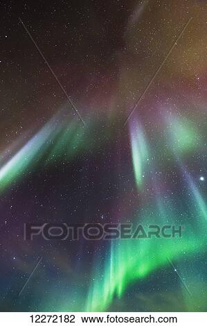 Northern Lights dance in clear skies above Barrow, Arctic Alaska; Alaska, United States of America View Large Photo Image Stock Image - Northern Lights dance in clear skies above Barrow, Arctic Alaska; Alaska, United States of America. Fotosearch