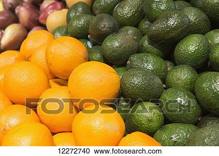 Oranges, avocados and pears in supermarket display; Selingsgrove, Pennsylvania, United States of America View Large Photo Image Stock Image - Oranges, avocados and pears in supermarket display; Selingsgrove, Pennsylvania, United States of America. Fotosearch