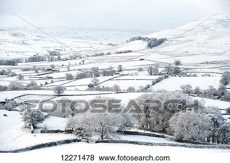 Peaceful snow scene in the Howgills, near Ravenstonedale; Cumbria, England View Large Photo Image Stock Photo - Peaceful snow scene in the Howgills, near Ravenstonedale; Cumbria, England. Fotosearch