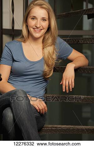 Portrait of a young woman; Edmonton, Alberta, Canada View Large Photo Image Stock Image - Portrait of a young woman; Edmonton, Alberta, Canada. Fotosearch