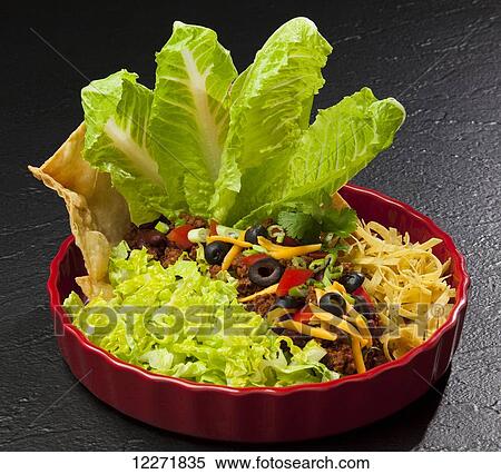 Romaine Mexican Fiesta Salad View Large Photo Image Stock Photography - Romaine Mexican Fiesta Salad. Fotosearch