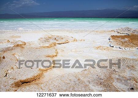 Salt deposits at lowest point in Africa, Lake Assal; Djibouti View Large Photo Image Stock Photo - Salt deposits at lowest point in Africa, Lake Assal; Djibouti. Fotosearch