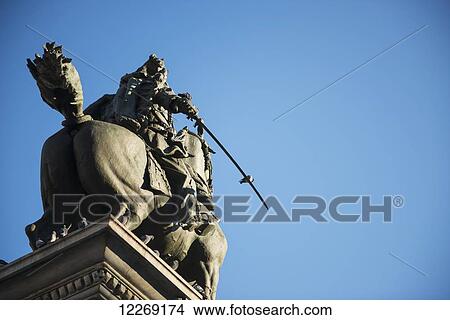 Picture - Statue of Victor Emmanuel II; Milan, Lombardy, Italy. Fotosearch