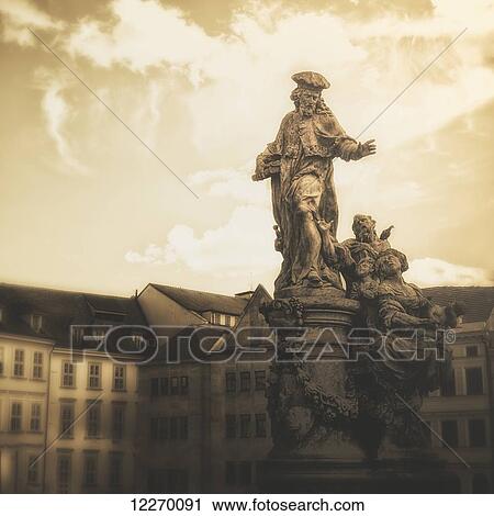 Statues along Karl Bridge; Prague, Czech Republic View Large Photo Image Stock Image - Statues along Karl Bridge; Prague, Czech Republic. Fotosearch