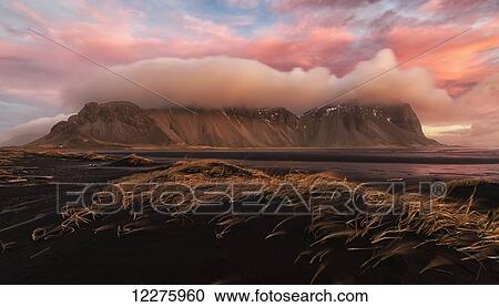 Sunrise over the area known as Stokknes, near the town of Hofn, Southeastern Iceland; Iceland View Large Photo Image Stock Image - Sunrise over the area known as Stokknes, near the town of Hofn, Southeastern Iceland; Iceland. Fotosearch