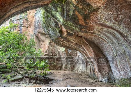 Stock Photography - The caverns and carved walls of the Cuidad de Itas, or City of Rocks in Toro Toro National Park; Bolivia. Fotosearch