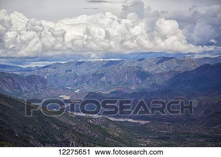 Stock Image - The colourful mountainous landscape of Toro Toro National Park; Bolivia. Fotosearch