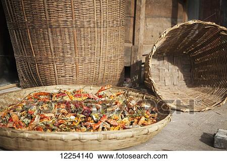 Stock Image - Traditional Chinese farming; Lijiang, Yunnan Province, China. Fotosearch