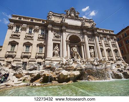 Trevi Fountain, is where the aqueduct that serves Rome, Italy ends; Rome, Lazio, Italy View Large Photo Image Stock Image - Trevi Fountain, is where the aqueduct that serves Rome, Italy ends; Rome, Lazio, Italy. Fotosearch