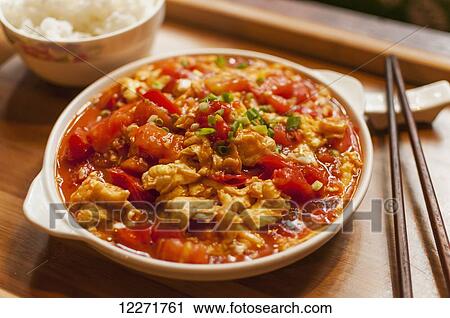 Typical Chinese fried eggs and tomato; Wuhan, Hubei province, China View Large Photo Image Stock Image - Typical Chinese fried eggs and tomato; Wuhan, Hubei province, China. Fotosearch
