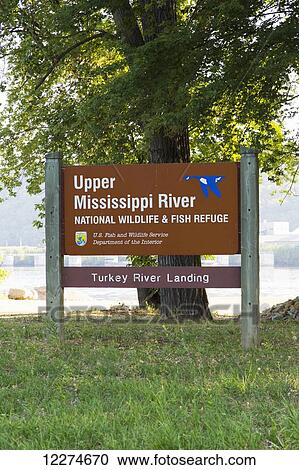 Upper Mississippi River National Wildlife and Fish Refuge sign at the Turkey River Landing, near Millville; Iowa, United States of America View Large Photo Image Stock Image - Upper Mississippi River National Wildlife and Fish Refuge sign at the Turkey River Landing, near Millville; Iowa, United States of America. Fotosearch