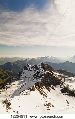 Stock Image - View from Piz Gloria; Bernese Oberland, Switzerland. Fotosearch