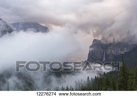 Winter storm in Yosemite Valley, Yosemite National Park; California, United States of America View Large Photo Image Picture - Winter storm in Yosemite Valley, Yosemite National Park; California, United States of America. Fotosearch
