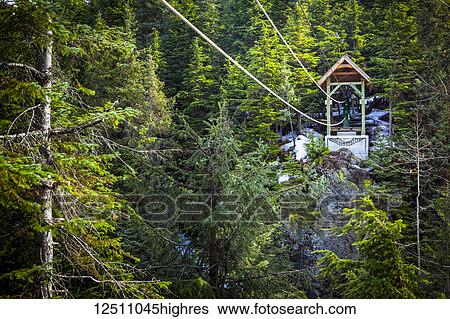 A hand tram over Winner Creek near Girdwood, Kenai National Forest, South-central Alaska; Girdwood, Alaska, United States of America View Large Photo Image Stock Photograph - A hand tram over Winner Creek near Girdwood, Kenai National Forest, South-central Alaska; Girdwood, Alaska, United States of America. Fotosearch