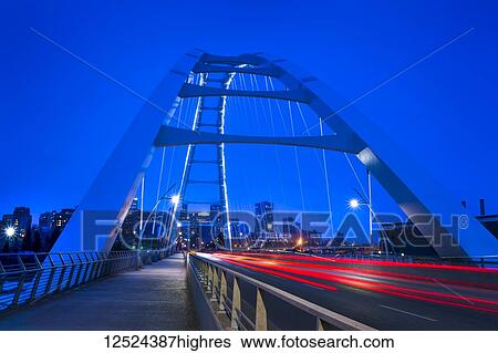 A night shot of the New Walterdale Bridge in downtown Edmonton; Edmonton, Alberta, Canada View Large Photo Image Stock Photograph - A night shot of the New Walterdale Bridge in downtown Edmonton; Edmonton, Alberta, Canada. Fotosearch