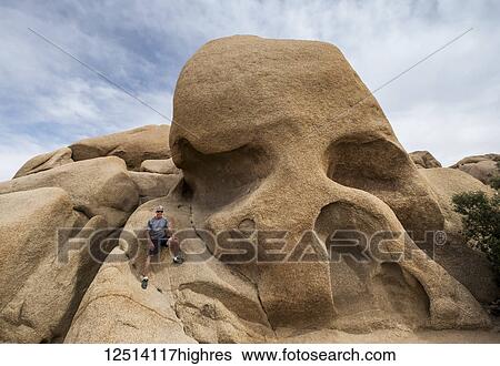A senior man climbs Skull Rock in Joshua Tree National park; California, United States of America View Large Photo Image Stock Photograph - A senior man climbs Skull Rock in Joshua Tree National park; California, United States of America. Fotosearch