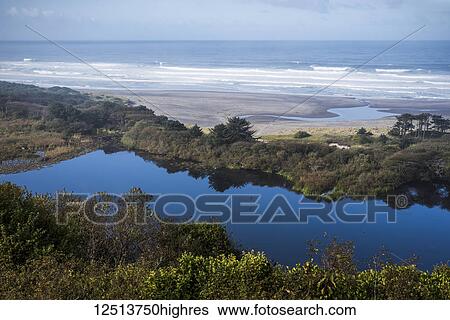 Stock Photograph - A small lake, Daley Lake, is found near Winema Beach; Oregon, United States of America. Fotosearch