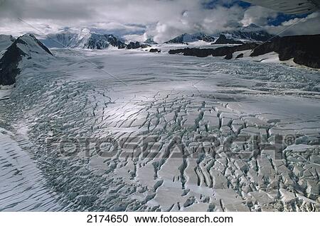 Aerial View Of Knik Glacier & Chugach Mts Sc Alaska View Large Photo Image Stock Image - Aerial View Of Knik Glacier & Chugach Mts Sc Alaska. Fotosearch