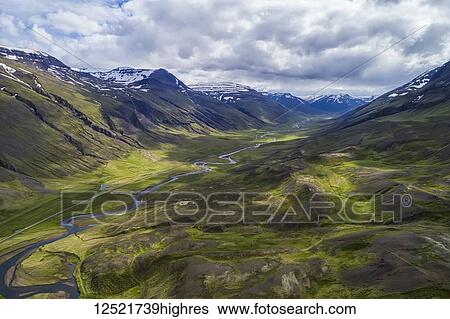 Aerial view of the rugged landscape of Northern Iceland; Iceland View Large Photo Image Stock Photograph - Aerial view of the rugged landscape of Northern Iceland; Iceland. Fotosearch