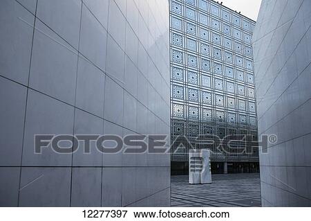 Stock Photo - Arab World Institute; Paris, France. Fotosearch