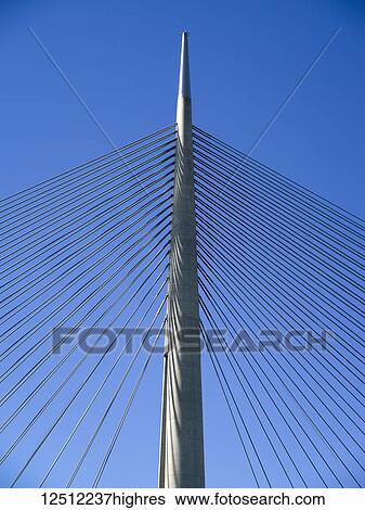 Architectural detail of a bridge against a blue sky; Belgrade, Vojvodina, Serbia View Large Photo Image Stock Photograph - Architectural detail of a bridge against a blue sky; Belgrade, Vojvodina, Serbia. Fotosearch