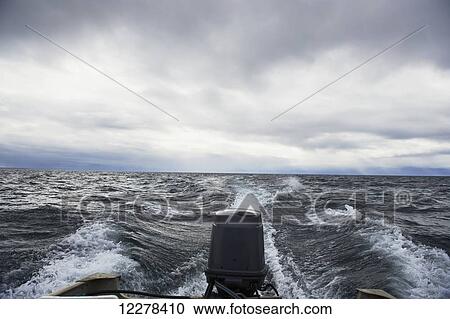 Back of power boat, Arctic Ocean, North of Arctic Circle; Nunavut, Canada View Large Photo Image Stock Image - Back of power boat, Arctic Ocean, North of Arctic Circle; Nunavut, Canada. Fotosearch