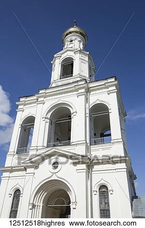 Belfry, St. George's (Yuriev) Monastery; Veliky Novgorod, Novgorod Oblast, Russia View Large Photo Image Stock Photograph - Belfry, St. George's (Yuriev) Monastery; Veliky Novgorod, Novgorod Oblast, Russia. Fotosearch